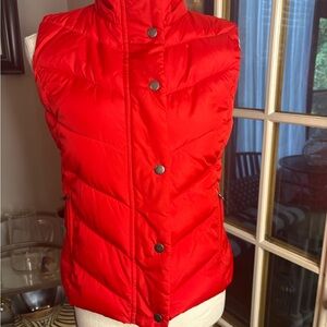 GAP Bright Red Quilted Vest